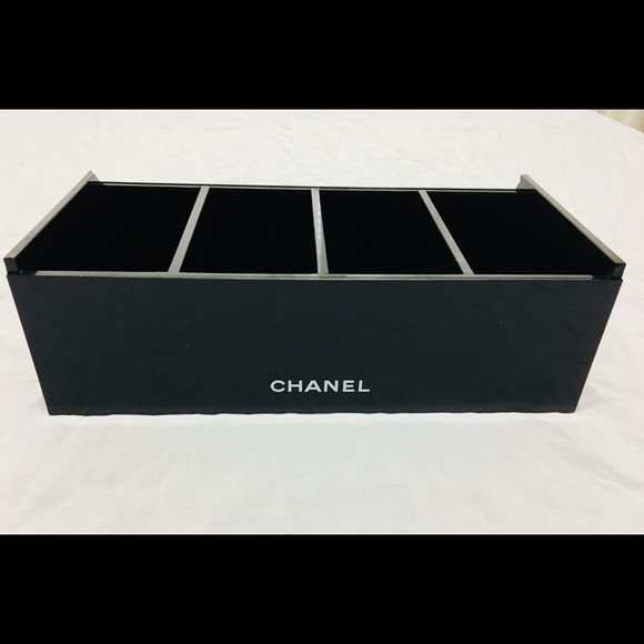 chanel other showroom acrylic display 4 slot container poshmark